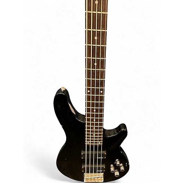 Used Schecter Guitar Research Omen 5 String Black Electric Bass Guitar