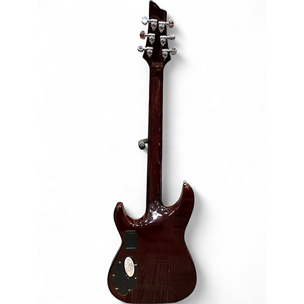 Used Schecter Guitar Research C1 E/A Modded Natural Hollow Body Electric Guitar