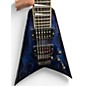 Used Jackson flying v Blue Solid Body Electric Guitar