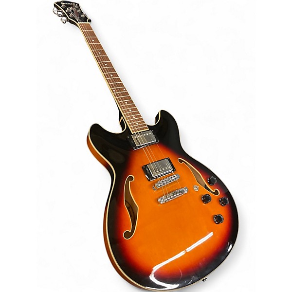 Used Ibanez AS73B Artcore Tobacco Sunburst Hollow Body Electric Guitar