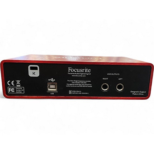 Used Focusrite Scarlett 2i2 Gen 3 Audio Interface