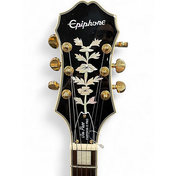 Used Epiphone Emperor II Joe Pass Signature Natural Hollow Body Electric Guitar