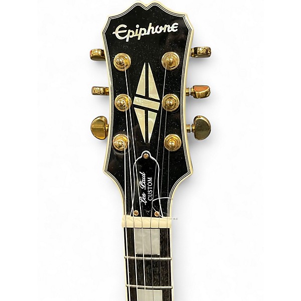 Used Epiphone Peter Frampton Les Paul Custom PRO Black Solid Body Electric Guitar