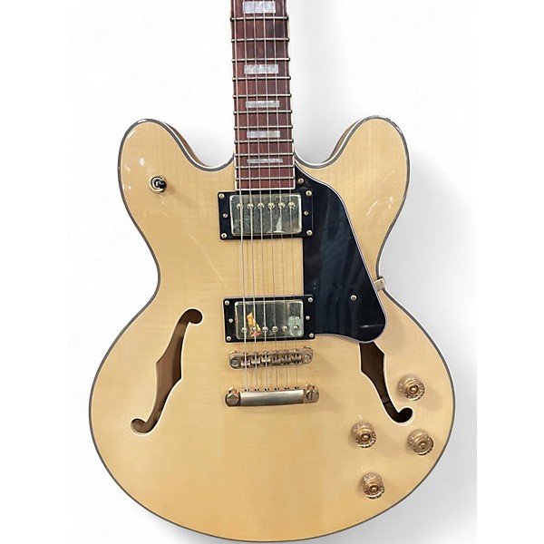 Used Luna 501-NAT Natural Hollow Body Electric Guitar