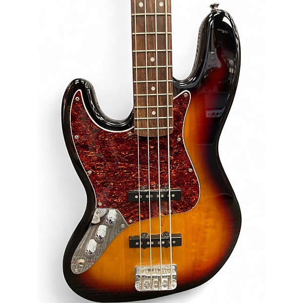 Used 2020s Fender Squier 2 Tone Sunburst Electric Bass Guitar