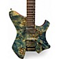 Used Eart GW2 Blue Burst Solid Body Electric Guitar