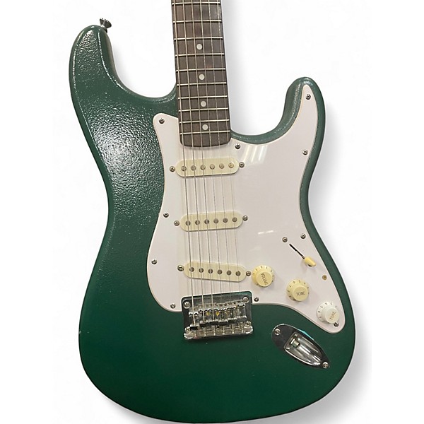 Used Squier Standard Stratocaster Green Solid Body Electric Guitar