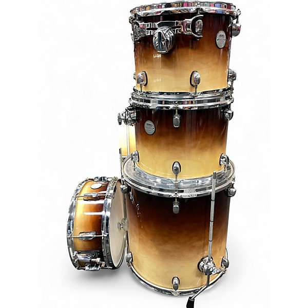 Used Mapex 5 Piece Meridian Caramel Burst Drum Kit