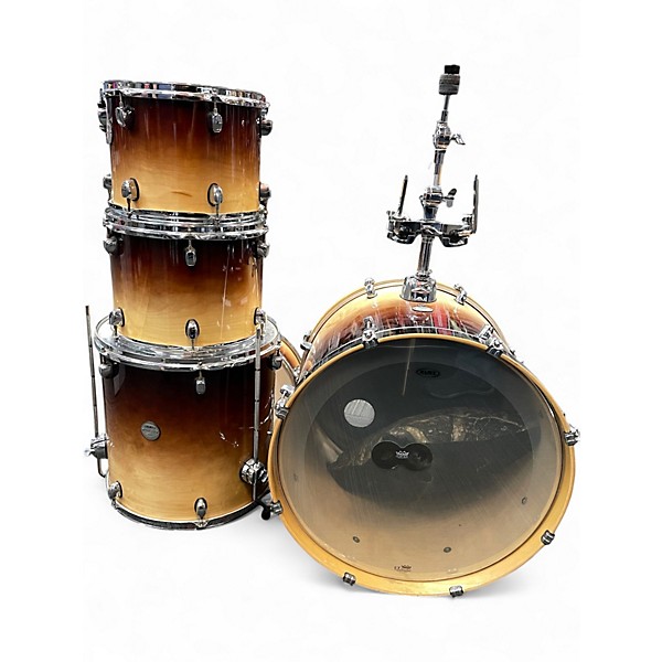 Used Mapex 5 Piece Meridian Caramel Burst Drum Kit