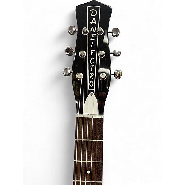 Used Danelectro '59M NOS Black and White Solid Body Electric Guitar