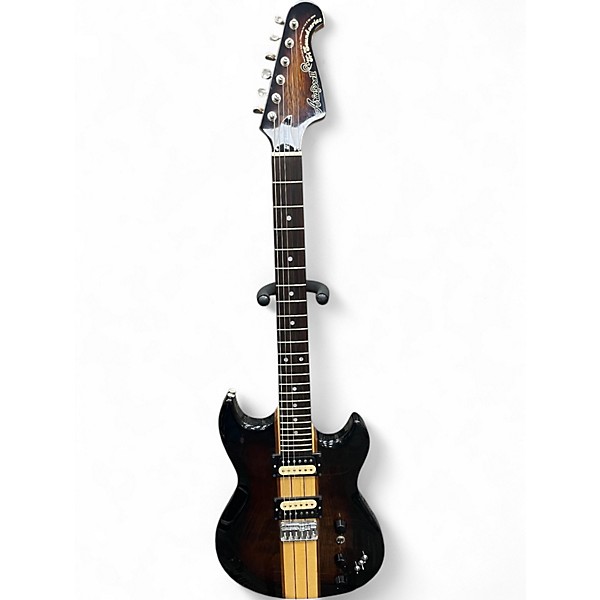 Used Aria PRO TS400 TRI SOUND SERIES BROWN BURST Solid Body Electric Guitar