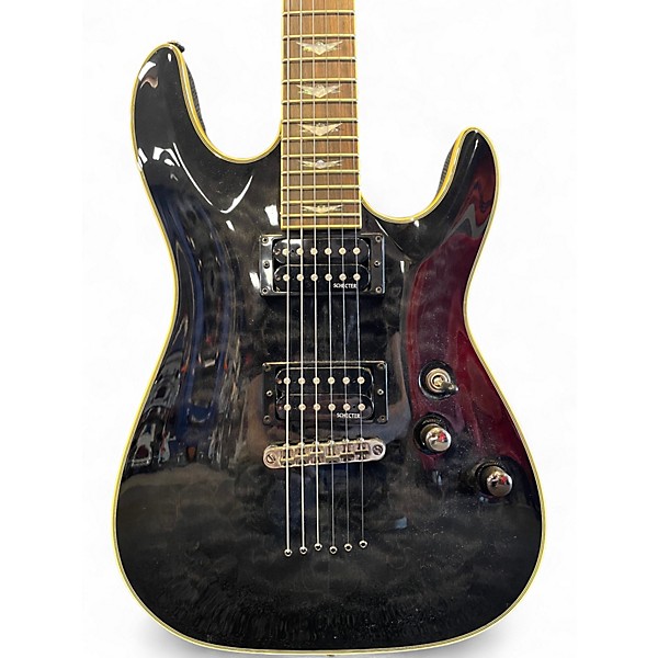 Used Schecter Guitar Research Omen Extreme 6 GRAY BURST Solid Body Electric Guitar