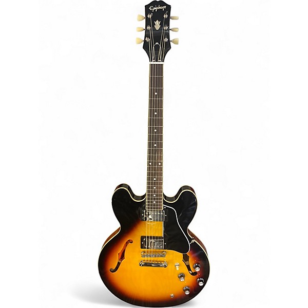 Used Epiphone ES335 Sunburst Hollow Body Electric Guitar