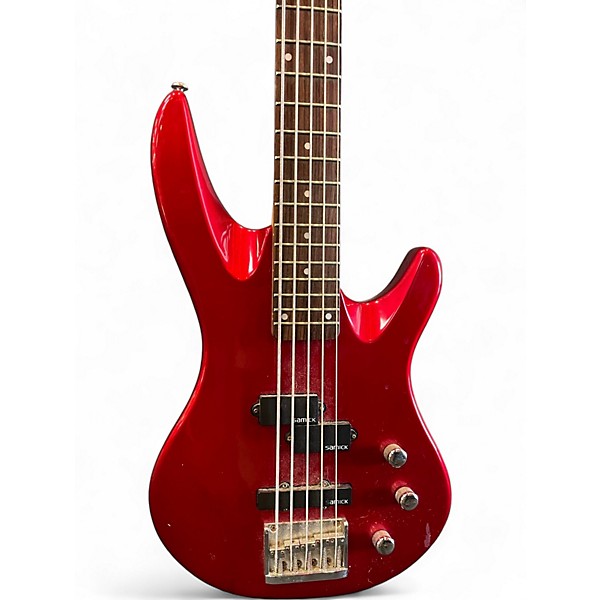 Used Samick Artist Series Red Electric Bass Guitar
