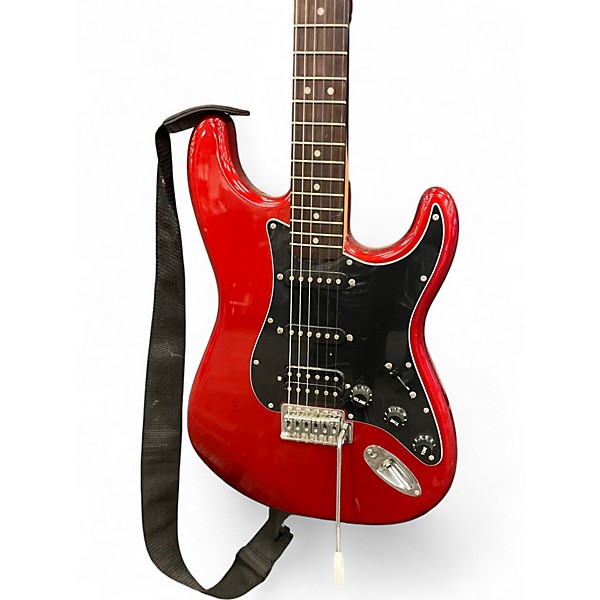 Used Squier Affinity Stratocaster Candy Apple Red Solid Body Electric Guitar