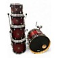 Used Gretsch Drums 5 Piece Catalina Maple Red to Black Fade Drum Kit thumbnail
