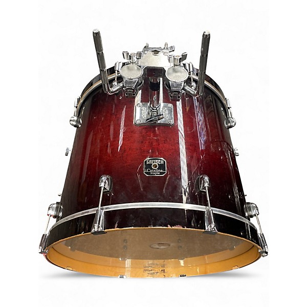 Used Gretsch Drums 5 Piece Catalina Maple Red to Black Fade Drum Kit