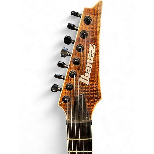 Used Ibanez RGAIX7U Antique Brown Stained Solid Body Electric Guitar