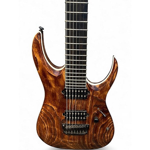 Used Ibanez RGAIX7U Antique Brown Stained Solid Body Electric Guitar