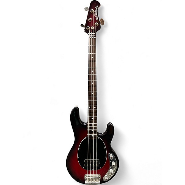 Used Ernie Ball Music Man Stingray 4 H Black Cherry Electric Bass Guitar