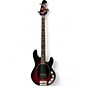 Used Ernie Ball Music Man Stingray 4 H Black Cherry Electric Bass Guitar thumbnail