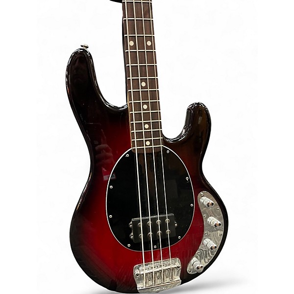 Used Ernie Ball Music Man Stingray 4 H Black Cherry Electric Bass Guitar
