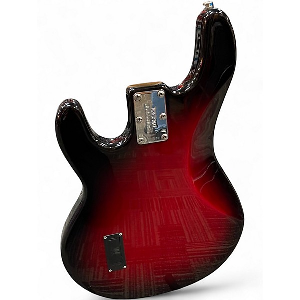 Used Ernie Ball Music Man Stingray 4 H Black Cherry Electric Bass Guitar