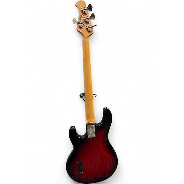 Used Ernie Ball Music Man Stingray 4 H Black Cherry Electric Bass Guitar