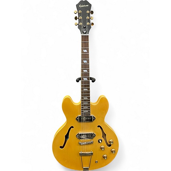 Used Epiphone Inspired by John Lennon Revolution Casino Model E230TD satin blonde Hollow Body Electric Guitar