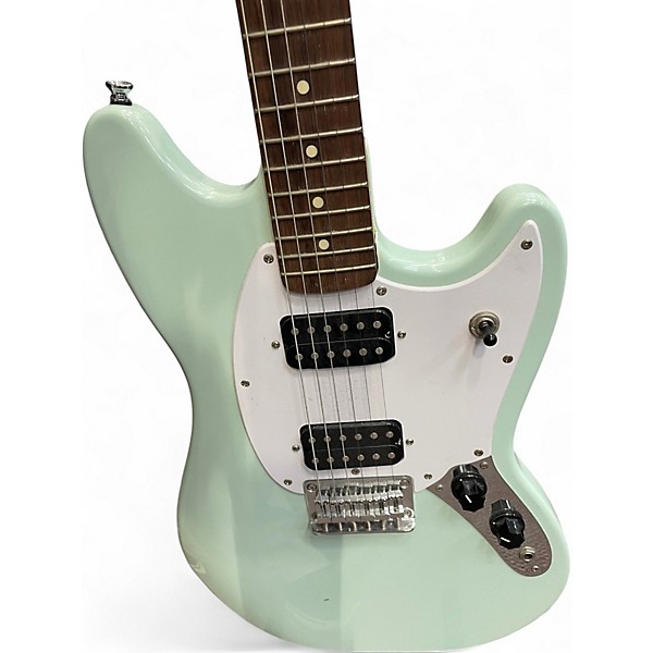 Used Squier Bullet Mustang HH Surf Green Solid Body Electric Guitar