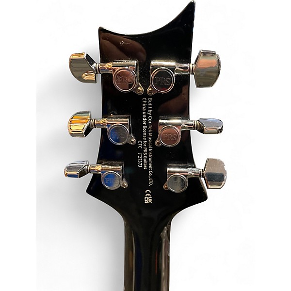 Used PRS SE Custom 22 Semi-Hollowbody Piezo Trans Charcoal Hollow Body Electric Guitar