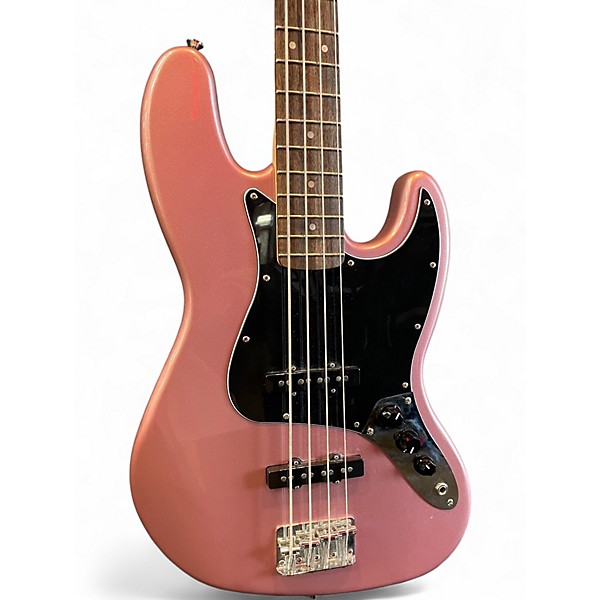 Used Squier Affinity Jazz Bass Burgundy Mist Electric Bass Guitar