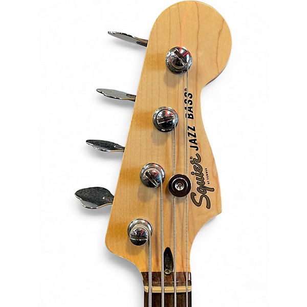 Used Squier Affinity Jazz Bass Burgundy Mist Electric Bass Guitar