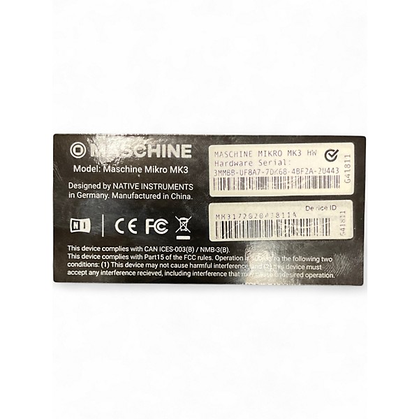 Used Native Instruments Maschine Mikro MK3 MIDI Controller