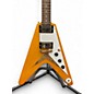 Used Epiphone inspired by gibson 1958 korina flying v Natural Solid Body Electric Guitar