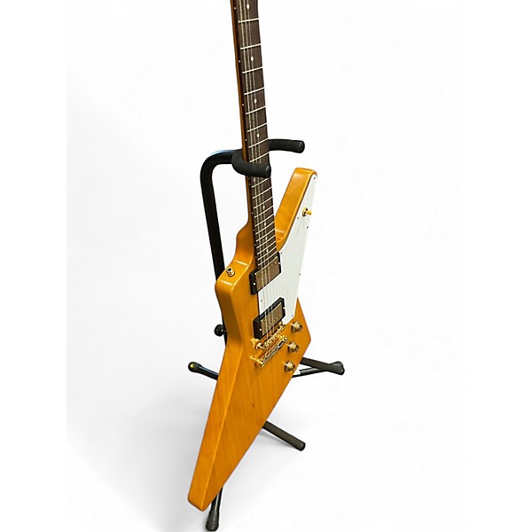 Used Epiphone inspired by gibson 1958 korina explorer Natural Solid Body Electric Guitar