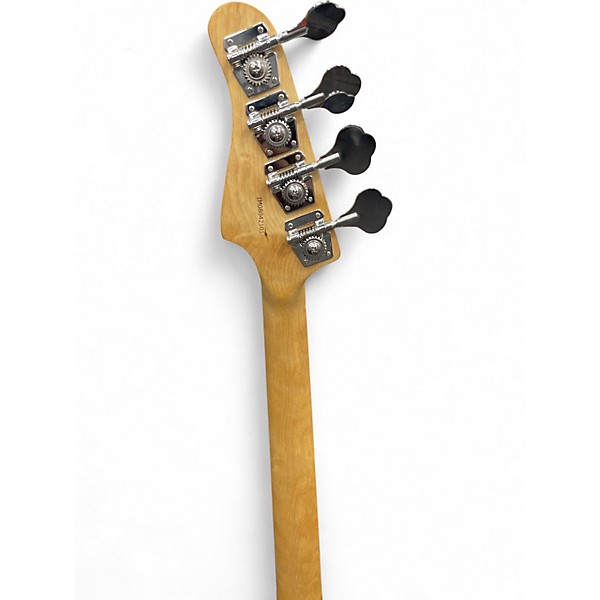 Used Lyman LP-150 Vintage Yellow Electric Bass Guitar