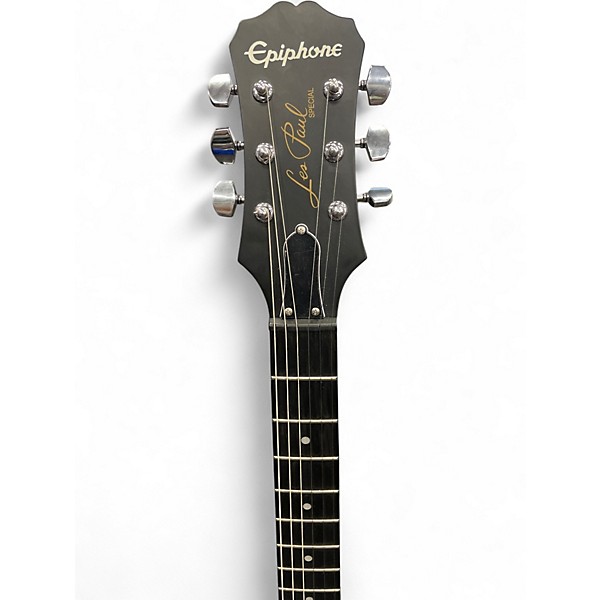 Used Epiphone P-90 Worn Black Solid Body Electric Guitar