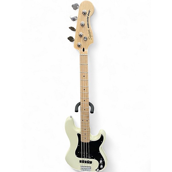 Used Squier Affinity PJ Bass Antique White Electric Bass Guitar