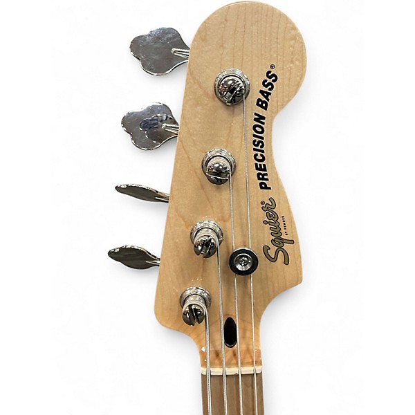 Used Squier Affinity PJ Bass Antique White Electric Bass Guitar