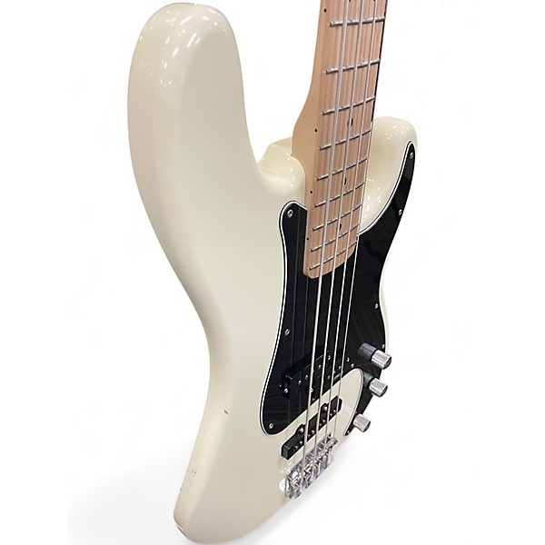 Used Squier Affinity PJ Bass Antique White Electric Bass Guitar