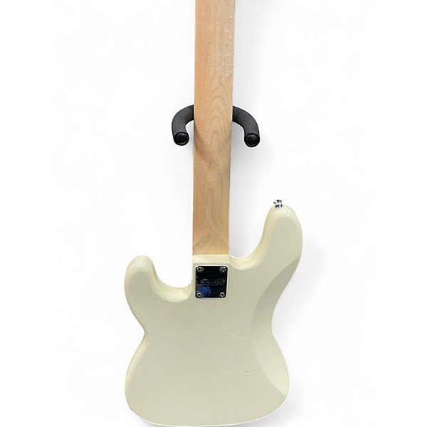 Used Squier Affinity PJ Bass Antique White Electric Bass Guitar