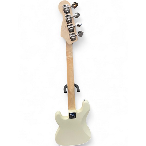 Used Squier Affinity PJ Bass Antique White Electric Bass Guitar