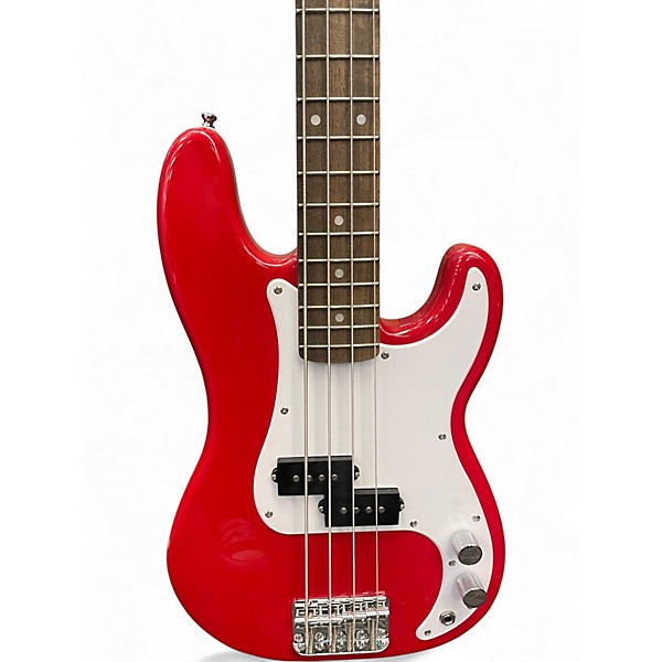 Used Squier MINI PRECISION Dakota Red Electric Bass Guitar