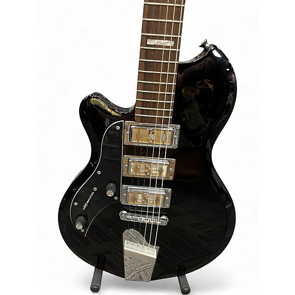 Used Supro 2030BM Hampton Black Solid Body Electric Guitar