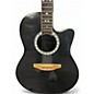 Used Ovation 1861AX-5 Standard Balladeer Black Acoustic Electric Guitar