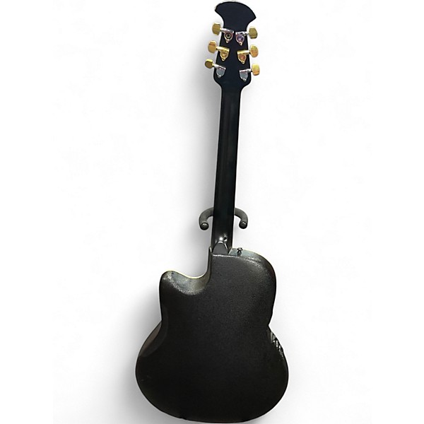 Used Ovation 1861AX-5 Standard Balladeer Black Acoustic Electric Guitar