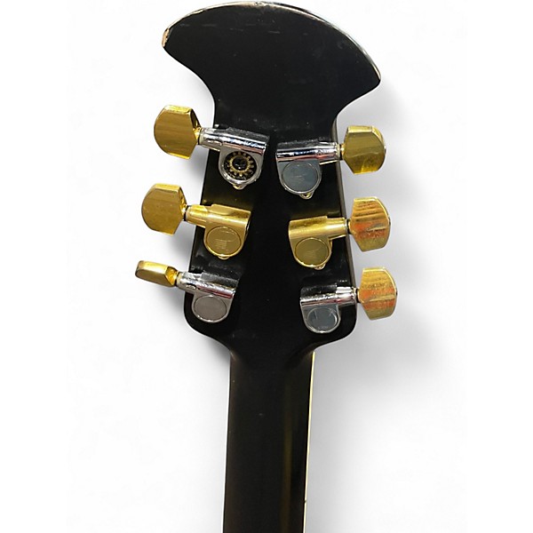 Used Ovation 1861AX-5 Standard Balladeer Black Acoustic Electric Guitar