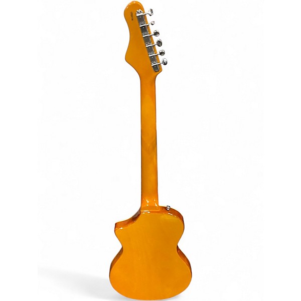 Used Eastwood LG-50 Orange Solid Body Electric Guitar