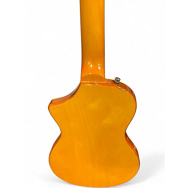 Used Eastwood LG-50 Orange Solid Body Electric Guitar